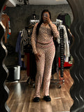 Cheetah Longe Set