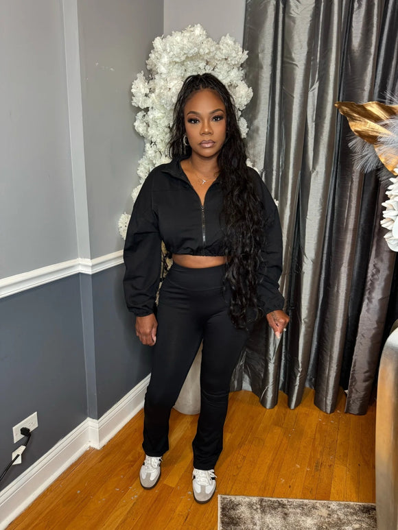 Let’s Chill Pant Set - Black